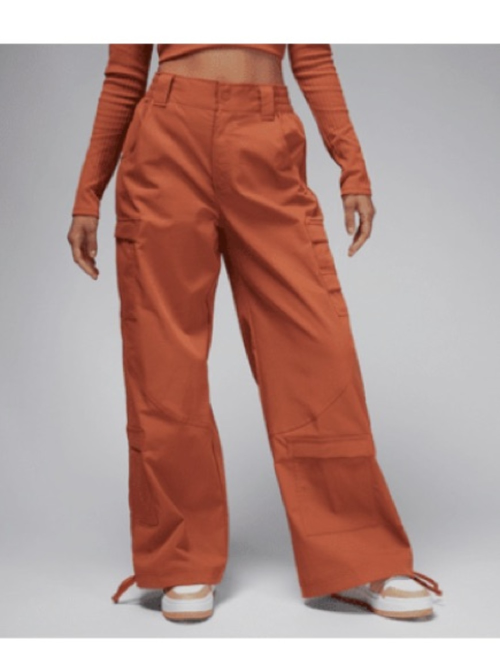 NWT Jordan Nike Wide-Leg Cargo Pants in Dusty Peach